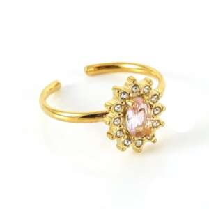 Anillo "Girasol rosa"