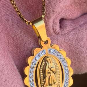 Collar medalla " María milagrosa"