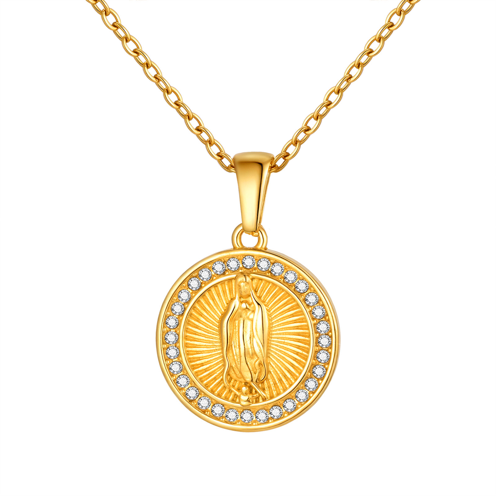 Collar medalla Virgen milagrosa