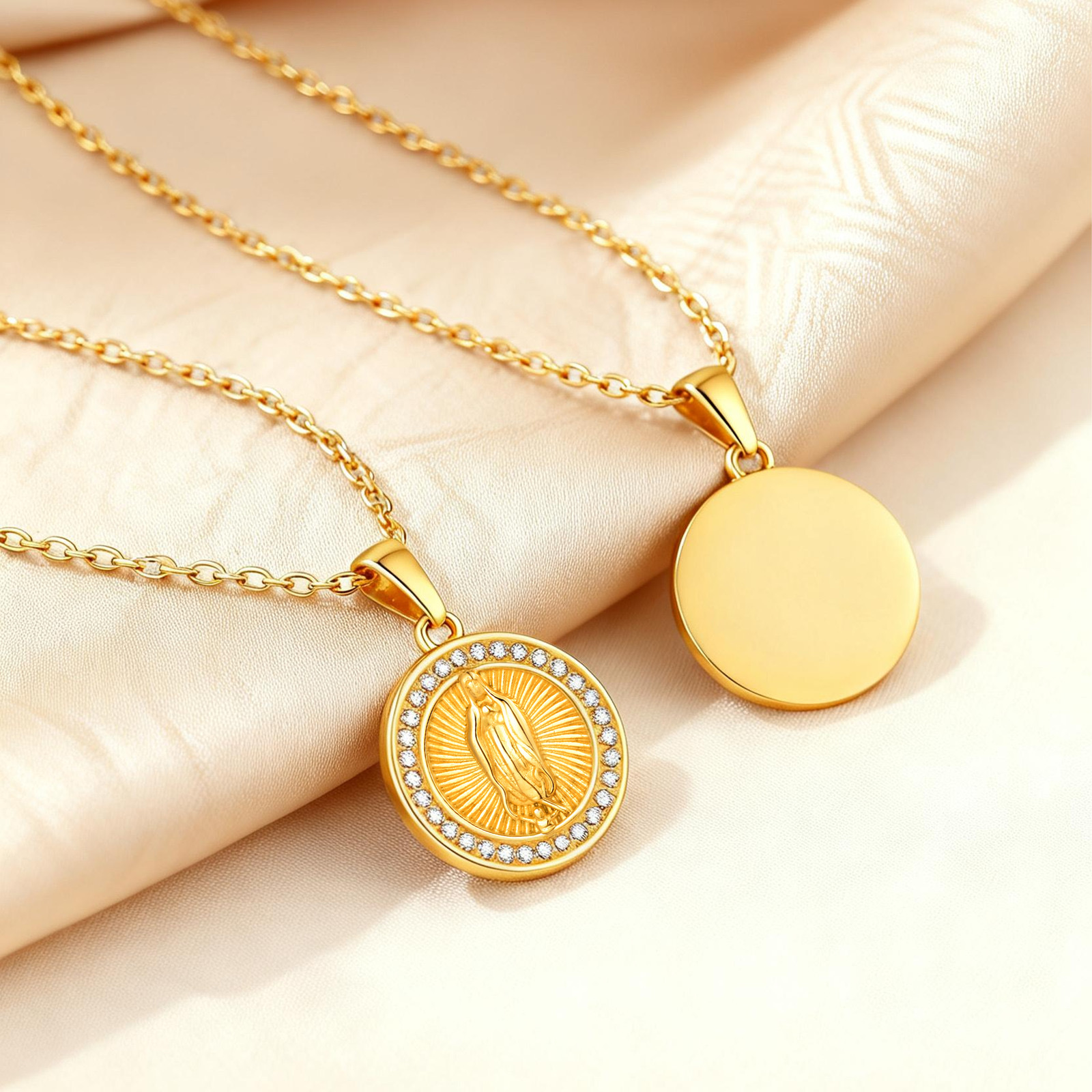 Collar medalla Virgen milagrosa - Imagen 4