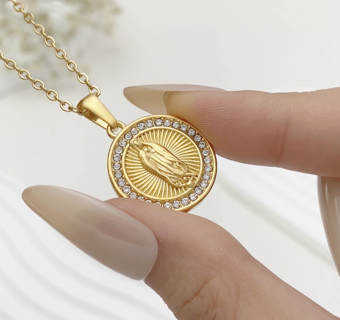 Collar medalla Virgen milagrosa - Imagen 5