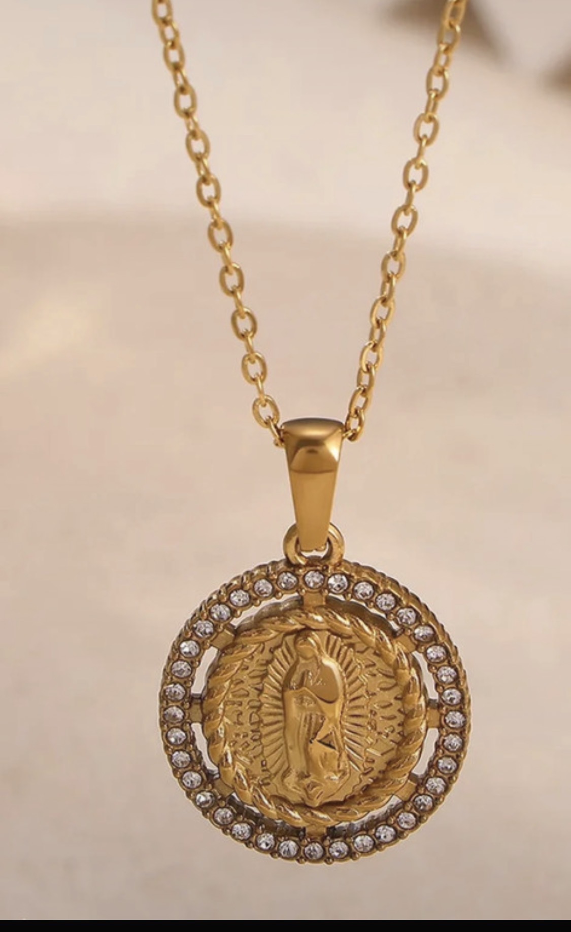 Medalla virgen María - Imagen 2