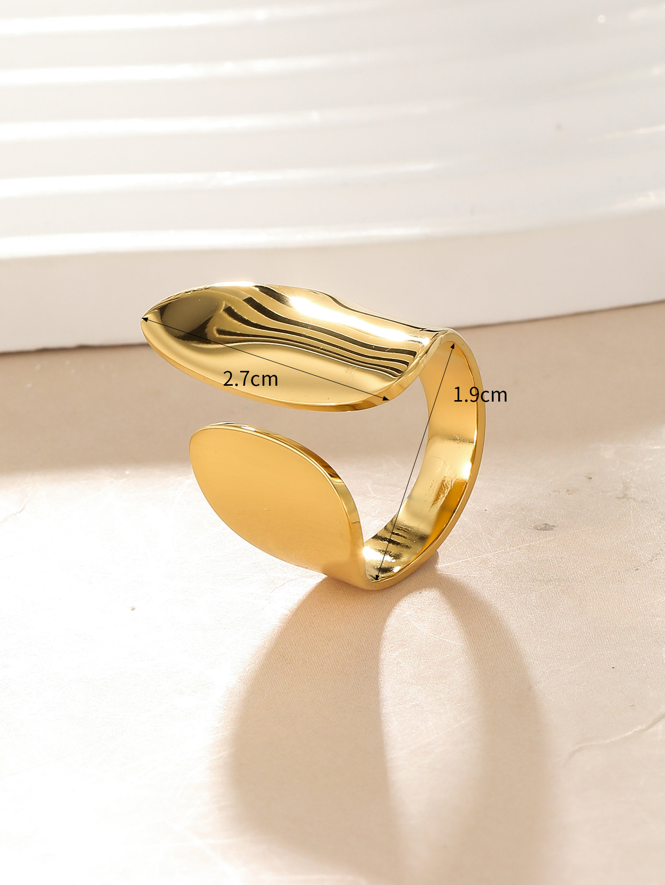 Anillo abierto “Belle” tala unica - Imagen 3