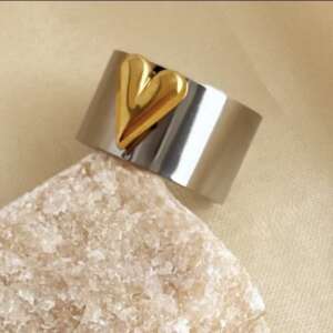 Anillo abierto “Bicolor” ajustable